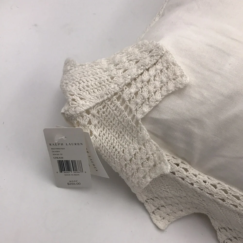 Ralph Lauren Oliver Throw Pillow In Cream